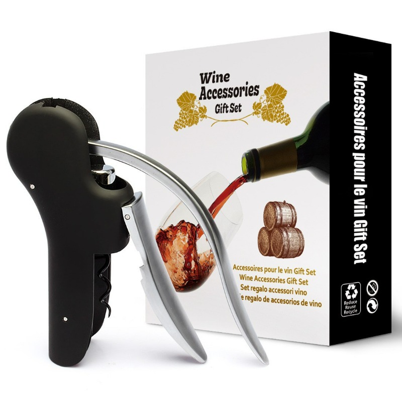 Cork Screw Lever - Juego de herramientas para vino: abridor