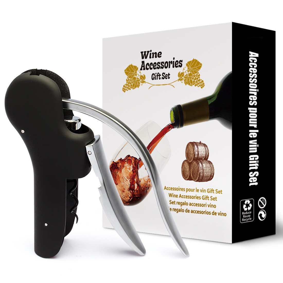 Cork Screw Lever - Sacacorchos de palanca Rabbit, abridor manual