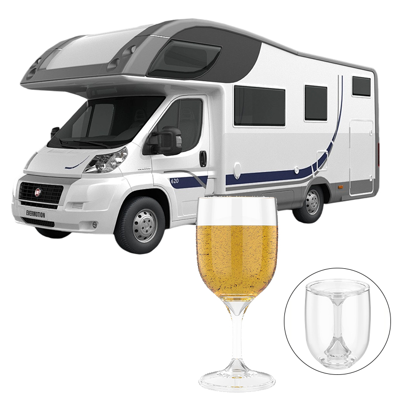 Wine & Beer Emporium - Copa de vino portátil para RV,