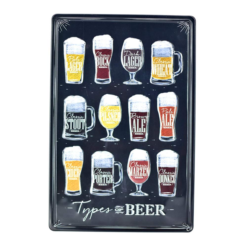Is Wine And Beer Difference - Letrero Decorativo Moderno con Diseño de