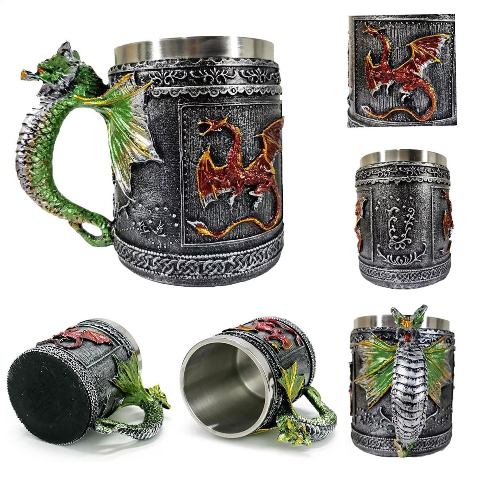 Wine Beer Coffee Drink - Taza de Dragón Gótica, Vasos Medievales