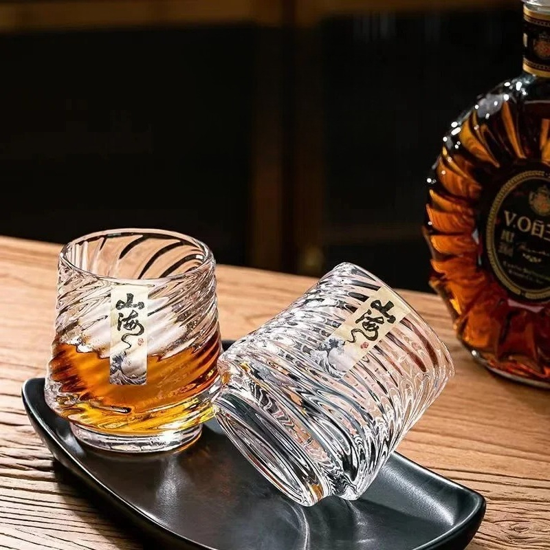 Wine In Beer Glass - Juego de Vasos de Whisky de