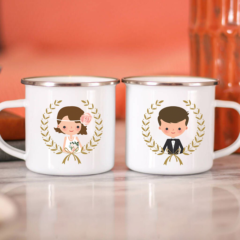 Wine Beer Coffee Drink - Tazas de café esmaltadas creativas para