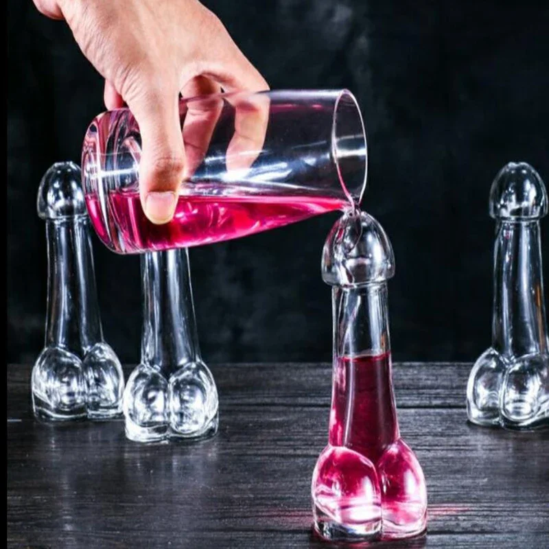 Wine Beer Juice - Copa de vino creativa transparente, vasos