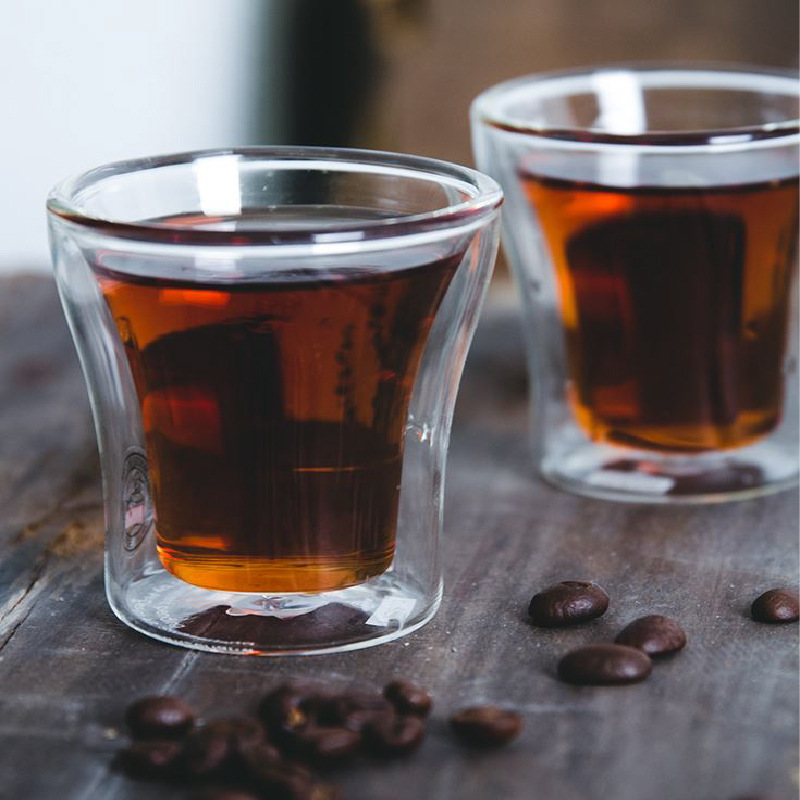 Taza de cristal de doble pared - Wine Beer Coffee Drink reseña y precio