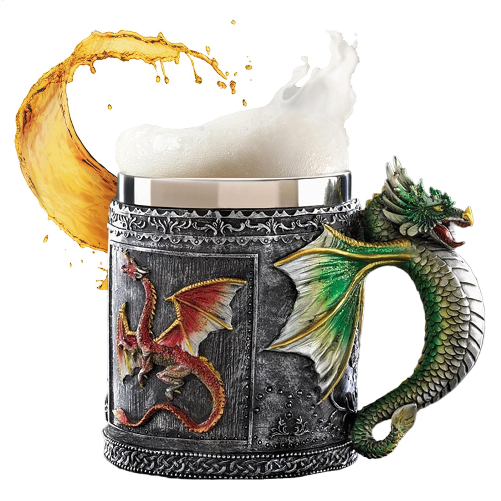 Taza de Dragón Gótica, Vasos M - Wine Beer Coffee Drink reseña y precio