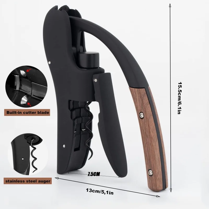 Sacacorchos de Vino de Cuello  - Cork Screw Lever reseña y precio