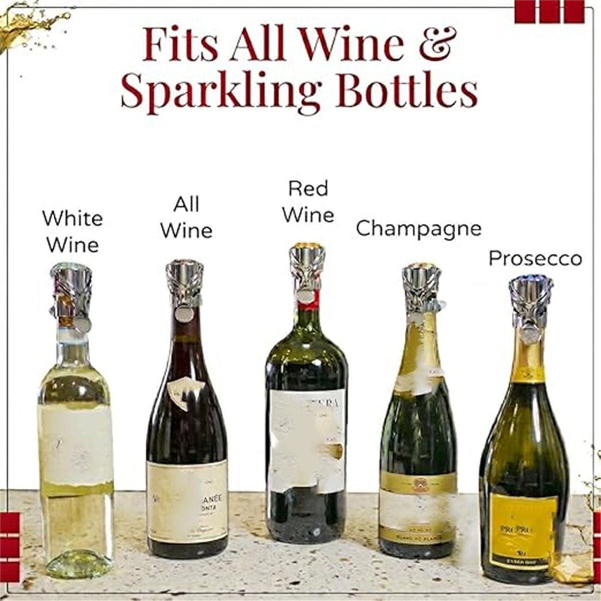 (A02R) 2 tapones para vino y c - Wine & Beer Emporium reseña y precio