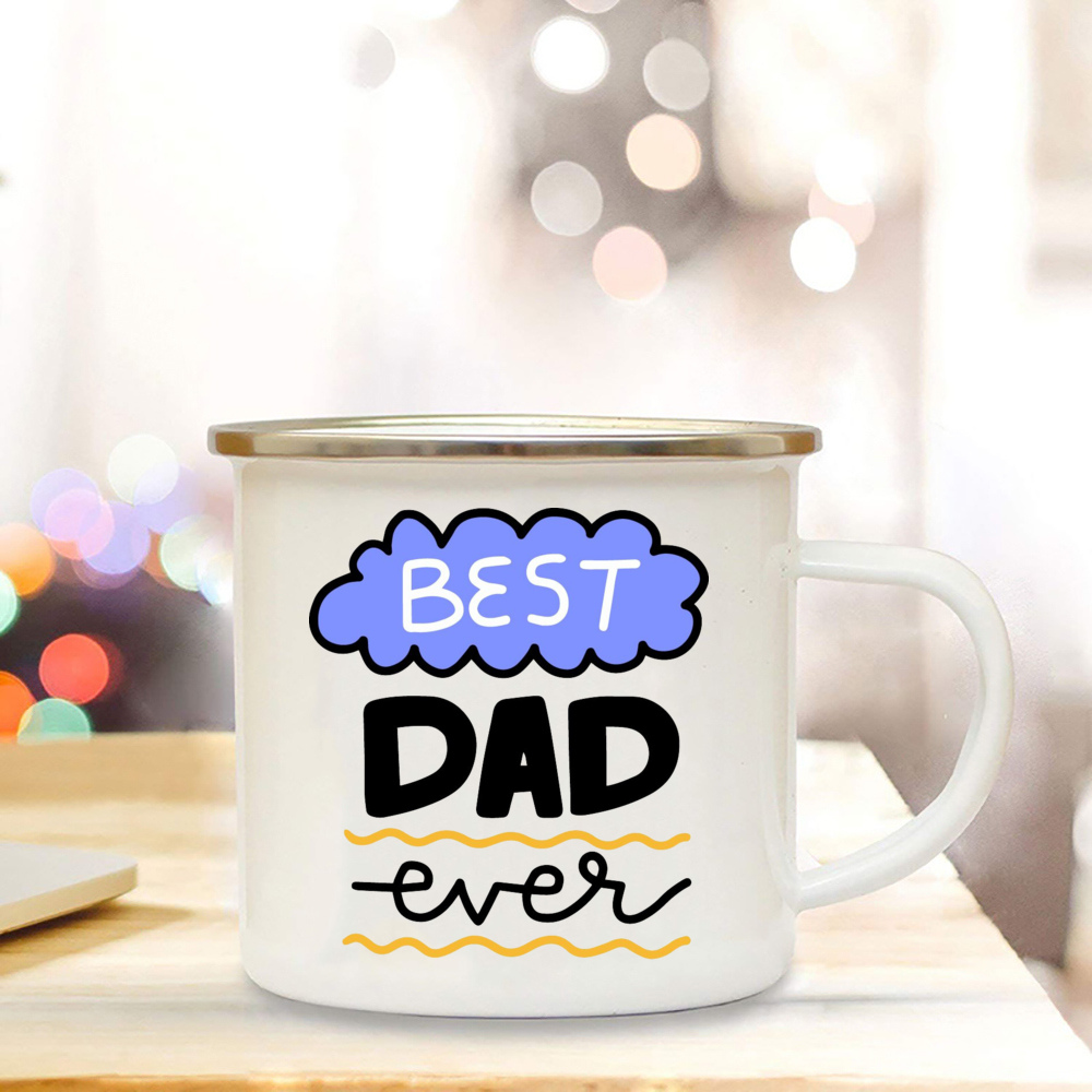 Tazas de esmalte con estampado - Wine Beer Coffee Drink reseña y precio