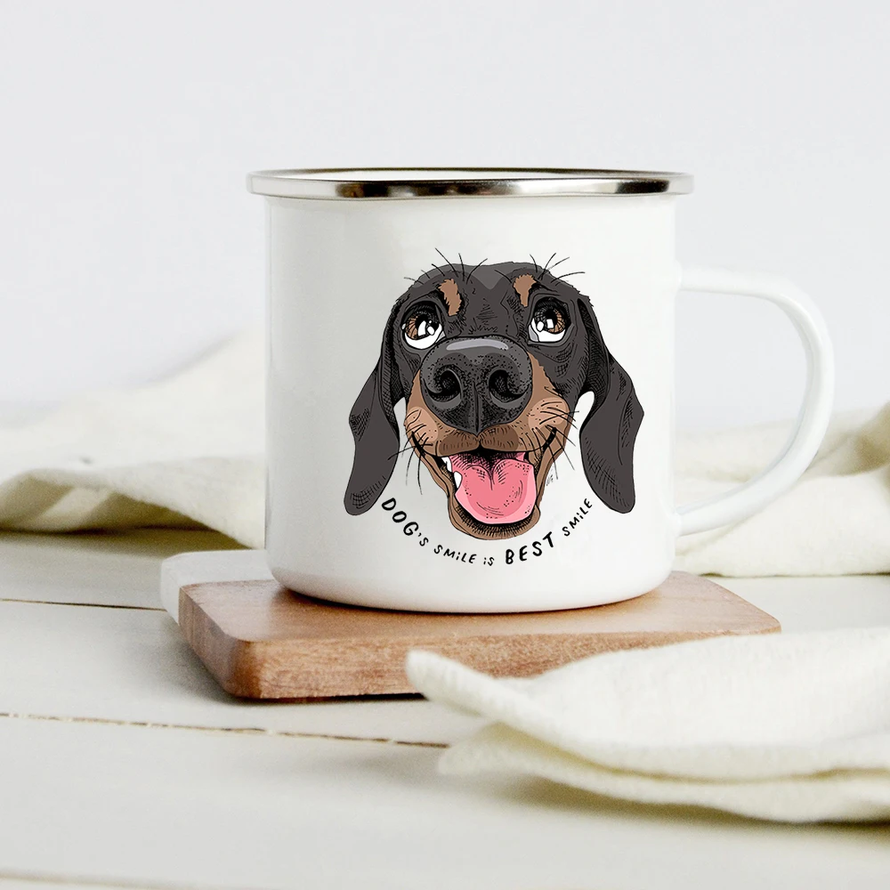 Taza esmaltada creativa con es - Wine Beer Coffee Drink reseña y precio